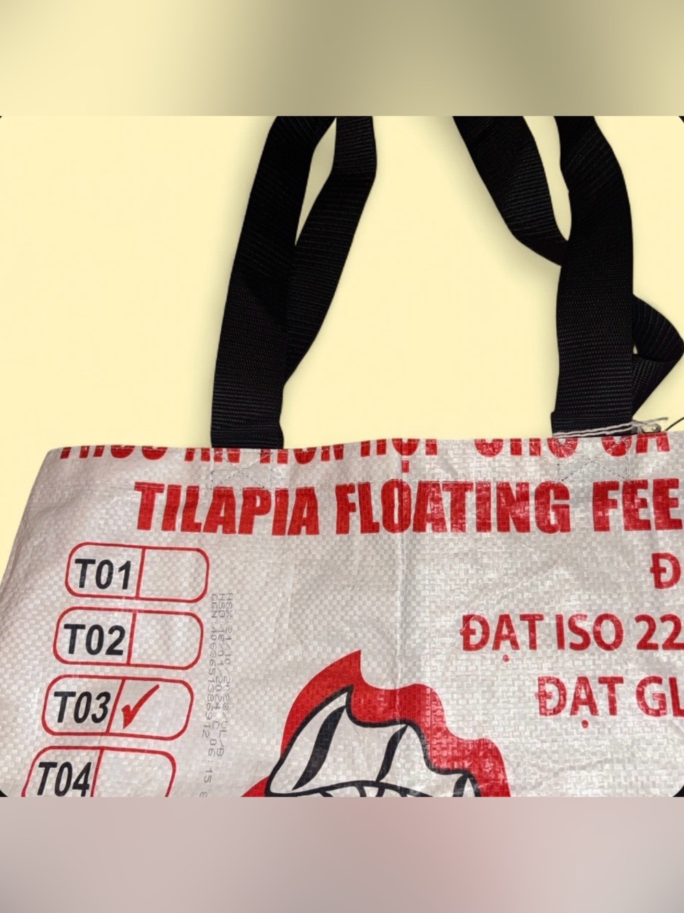 Malia Designs NWT Recycled Feed Sack Tote Bag – Handmade in Cambodia - Picture 5 of 8